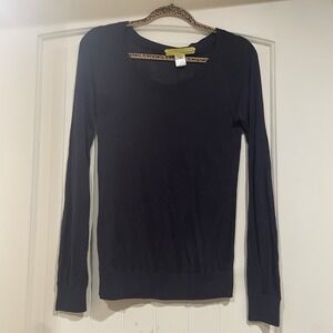 Tevrow + Chase Lightweight Sweater Womens Long Sleeve Shirt Size‎ XS Black